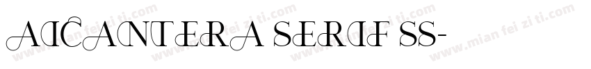 AIcantera Serif SS字体转换